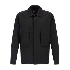 Laminar Men Shacket Rippled Effect